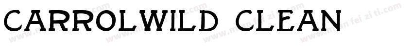 CarrolWild Clean字体转换